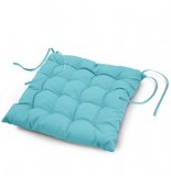 Assise matelassée - 40 x 40 cm - essentiel - turquoise