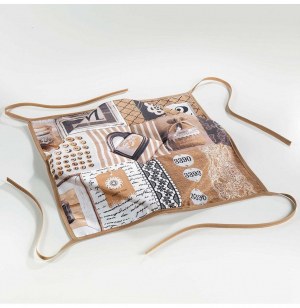 Galette - 4 rabats - 36 x 36 x 3.5 cm - esprit d'antan