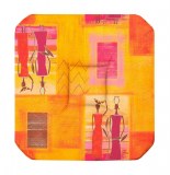 Galette - 4 rabats - 36 x 36 x 3.5 cm - polyester - epices