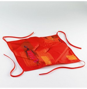 Galette - 4 rabats - 36 x 36 x 3.5 cm - polyester - jaya - cuivre