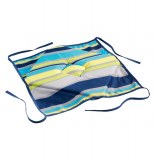 Galette - 4 rabats - 36 x 36 x 3.5 cm - polyester - marina - bleu