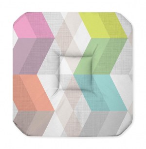 Galette - 4 rabats - 36 x 36 x 3.5 cm - polyester - ultragraphic - pas