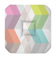 Galette - 4 rabats - 36 x 36 x 3.5 cm - polyester - ultragraphic - pas