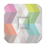 Galette - 4 rabats - 36 x 36 x 3.5 cm - polyester - ultragraphic - pas