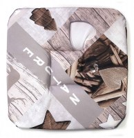 Galette - 4 rabats - 36 x 36 x 3.5 cm - polyester - altitude