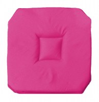 Galette - 4 rabats - 36 x 36 x 3.5 cm - essentiel - fuchsia