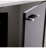 Meuble dessous de lavabo - noir - rangement salle de bain