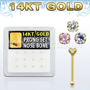 Grossiste Piercing Gold Piercing Nez Tige Droite