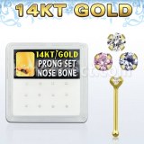 Grossiste Piercing Gold Piercing Nez Tige Droite