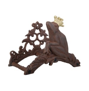 Couvreur de tuyau "roi grenouille" - 25,5 x 15,8 x 20 cm - fonte