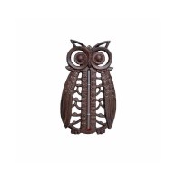 Thermomètre hibou - 13,8 x 1,3 x 20,7 cm - fonte