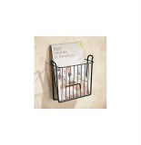 Support mural pour range-revus - 23,5 x 22 x 8,5 cm - métal