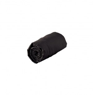 Drap housse 1 personne - 90 x 190 cm - jersey - noir