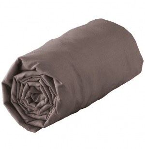 Drap housse 1 personne - 90 x 190 cm - jersey - ombre