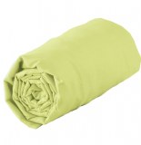 Drap housse 1 personne - 90 x 190 cm - jersey - vert