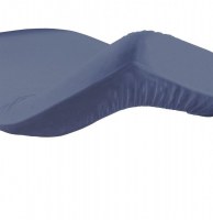 Drap housse 1 personne lina - 57 fils - 90 x 190 cm - azur