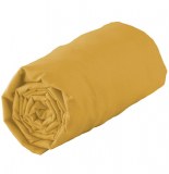Drap housse 1 personne lina - 57 fils - 90 x 190 cm - miel