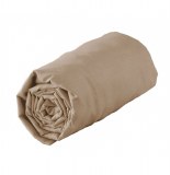 Drap housse 2 personnes jersy - 140 x 190 cm - jersey - terra