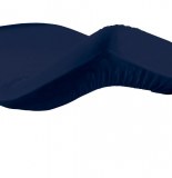 Drap housse 2 personnes lina - 57 fils - 140 x 190 cm - marine