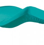 Drap housse 2 personnes lina - 57 fils - 140 x 190 cm - bleu