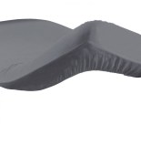 Drap housse 2 personnes lina - 57 fils - 180 x 200 cm - gris