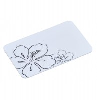 Planche à découper en mélamine - décoration fleur