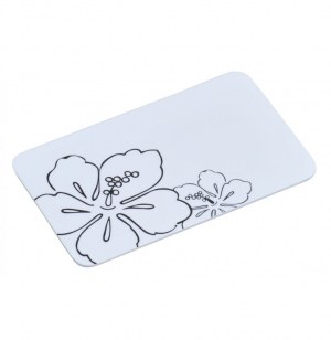 Planche à découper en mélamine - décoration fleur