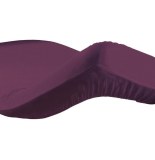 Drap housse 2 personnes lina - 57 fils - 180 x 200 cm - myrtille