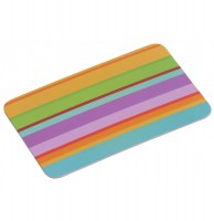 Planche à découper en mélamine - rayures colorées