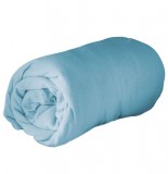 Drap housse 1 personne - 90 x 190 cm - jersey - bleu