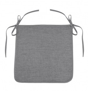 Galette newton - 40 x 40 x 3,5 cm - chambray - gris