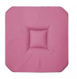 Galette 4 rabats panama - 36 x 36 x 3,5 cm - coton - violet