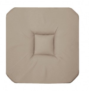 Galette 4 rabats panama - 36 x 36 x 3,5 cm - coton - beige