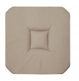 Galette 4 rabats panama - 36 x 36 x 3,5 cm - coton - beige
