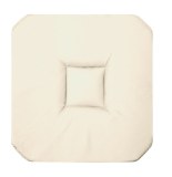 Galette 4 rabats panama - 36 x 36 x 3,5 cm - coton - blanc