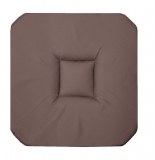 Galette 4 rabats panama - 36 x 36 x 3,5 cm - coton - taupe