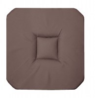 Galette 4 rabats panama - 36 x 36 x 3,5 cm - coton - taupe