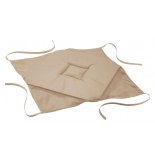 Galette 4 rabats essentiel - 36 x 36 x 3,5 cm - polyester - beige