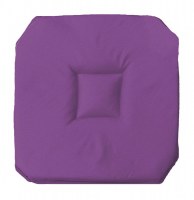Galette 4 rabats essentiel - 36 x 36 x 3,5 cm - polyester - violet