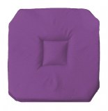 Galette 4 rabats essentiel - 36 x 36 x 3,5 cm - polyester - violet