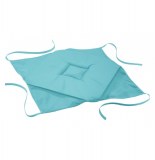 Galette 4 rabats essentiel - 36 x 36 x 3,5 cm - polyester - bleu