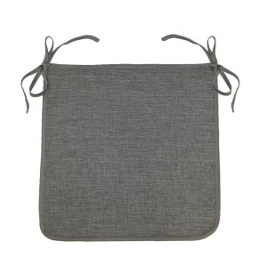 Galette newton - 40 x 40 x 3,5 cm - chambray - gris