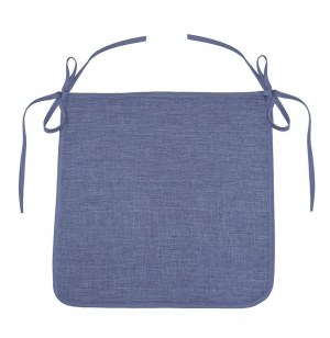 Galette newton - 40 x 40 x 3,5 cm - chambray - bleu