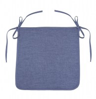 Galette newton - 40 x 40 x 3,5 cm - chambray - bleu