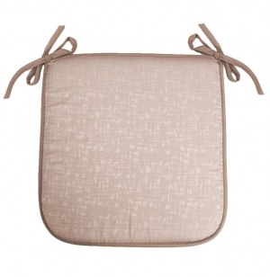 Galette jacquard adamo - 40 x 40 x 3,5 cm - polyester - beige