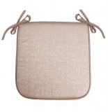 Galette jacquard adamo - 40 x 40 x 3,5 cm - polyester - beige