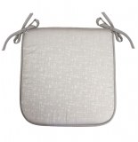 Galette jacquard adamo - 40 x 40 x 3,5 cm - polyester - gris