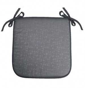 Galette jacquard adamo - 40 x 40 x 3,5 cm - polyester - gris
