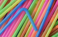 Pailles en plastique