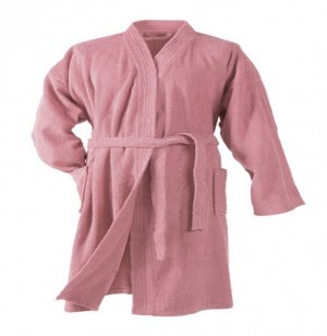 Peignoir kimono taille unique vitamine - eponge - rose